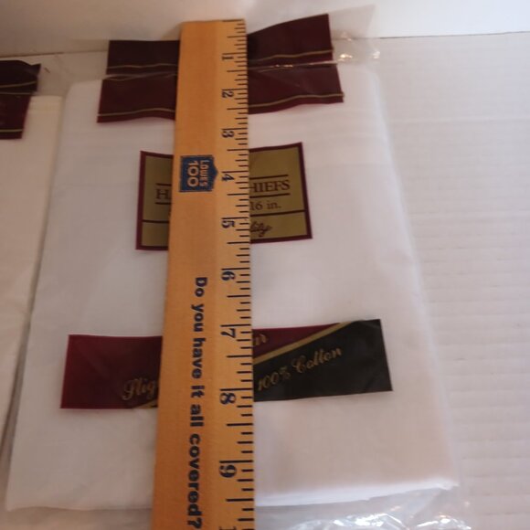 NEW Men's Handkerchiefs Bundle 100% Cotton 3 Packages of 4 Slightly Irregular - Picture 5 of 5